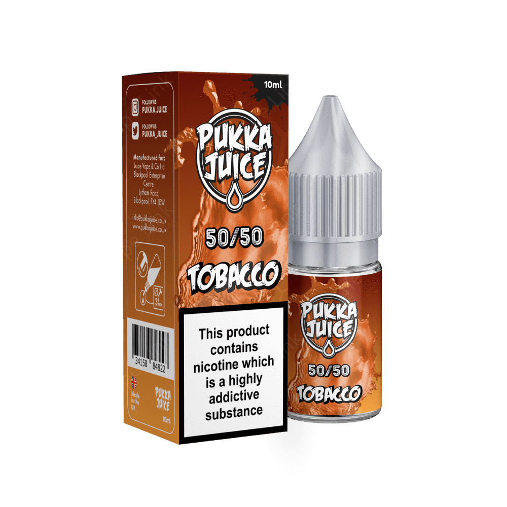 Tobacco E-Liquid by Pukka Juice 10ml - The Vape Link